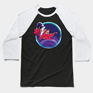 Dragon-Riding Astronaut Baseball T-Shirt